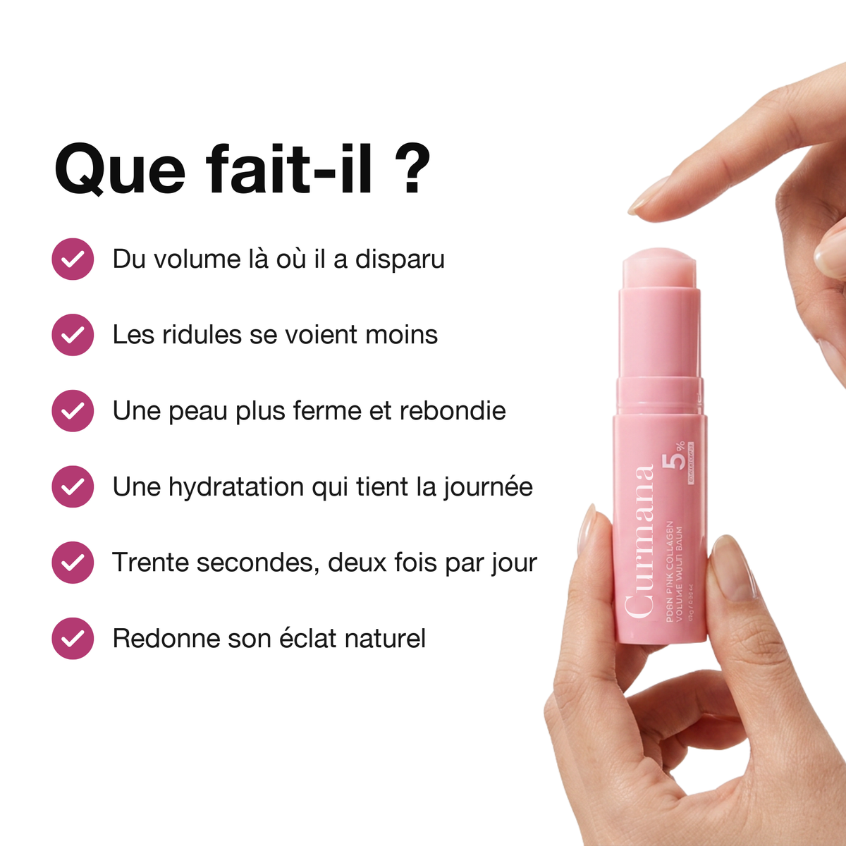 Baume volumisant au collagène
