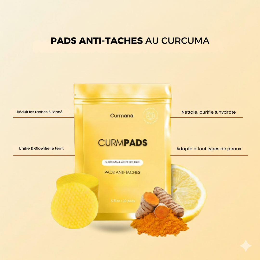 Pads Anti-Taches au Curcuma - 40 unités