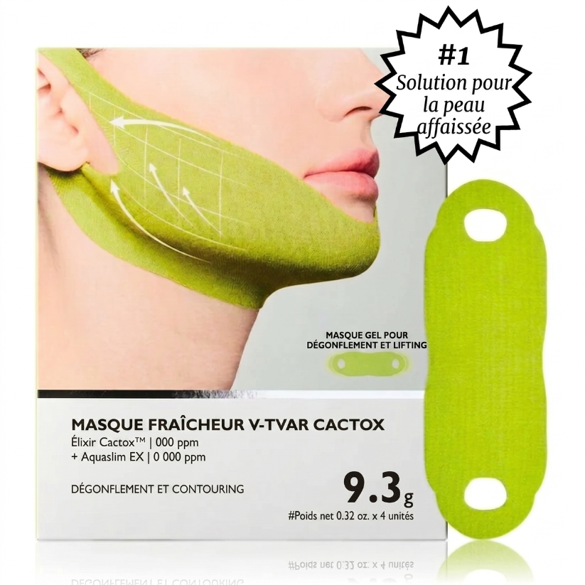 Bande de lifting en V Cactox Mewing (4 masques par paquet)