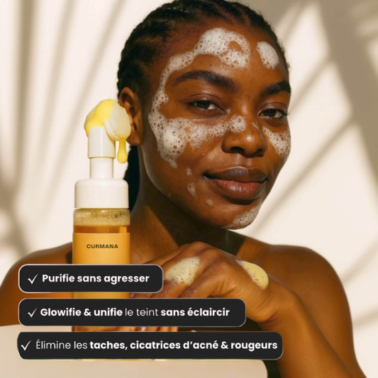 Mousse Purifiante Anti-Taches Au Curcuma