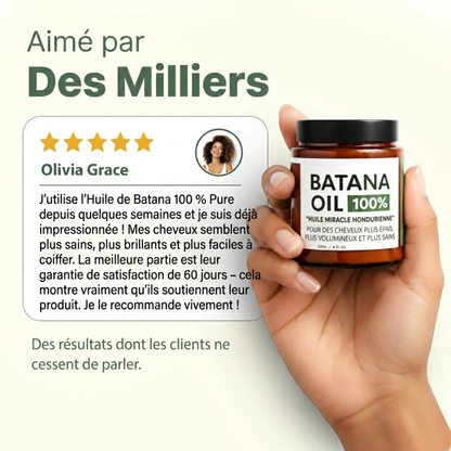 Huile de croissance capillaire naturelle Batana