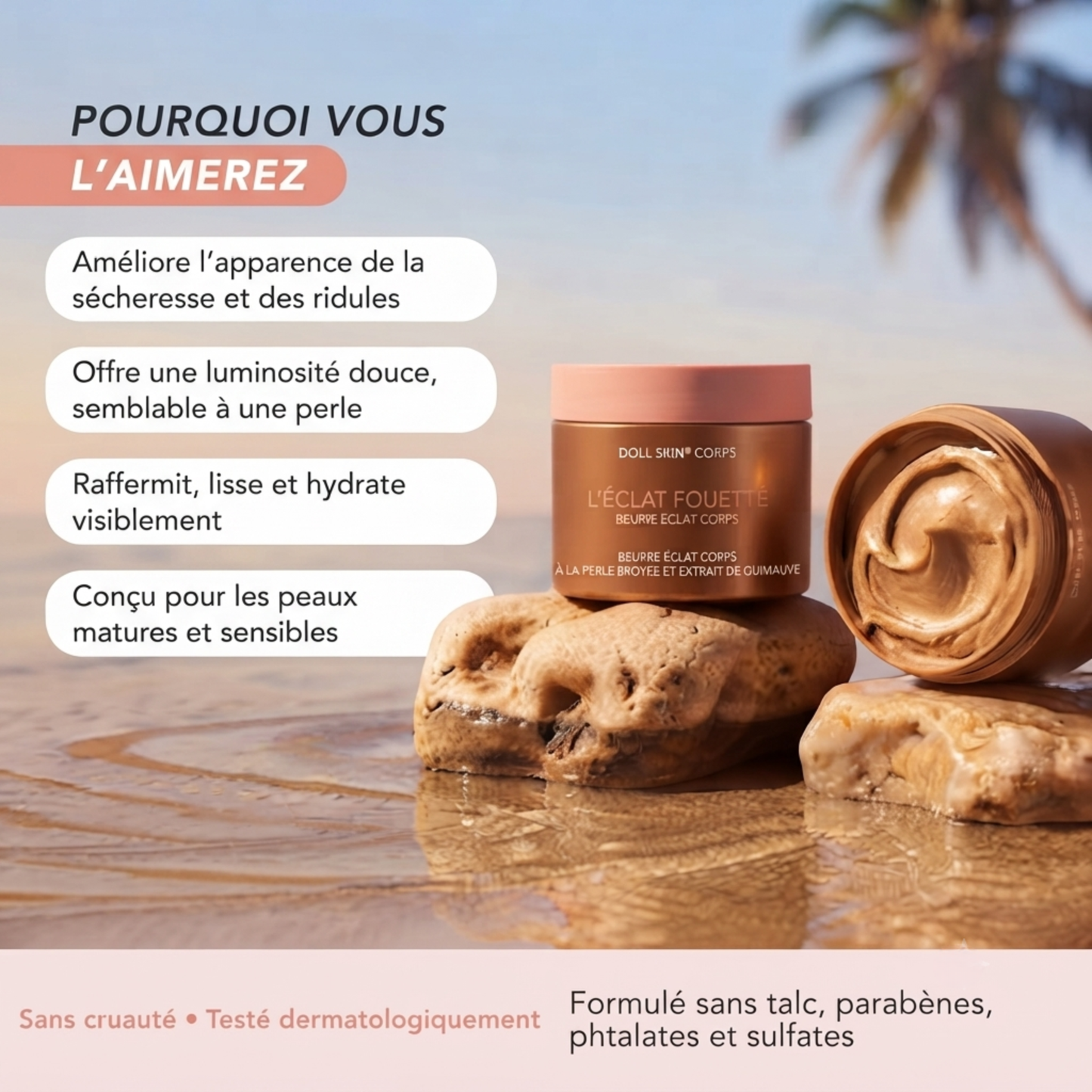 L'éclat fouetté Illumine · Nourrit · Fais briller