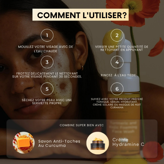 Mousse Purifiante Anti-Taches Au Curcuma