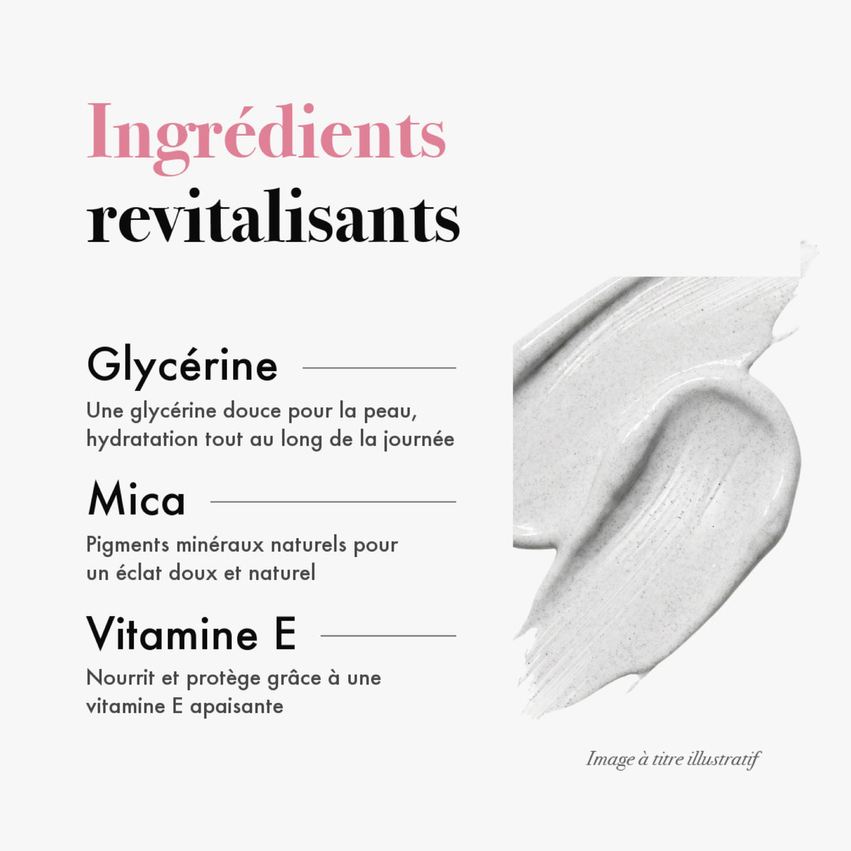 Ingrédients revitalisants
