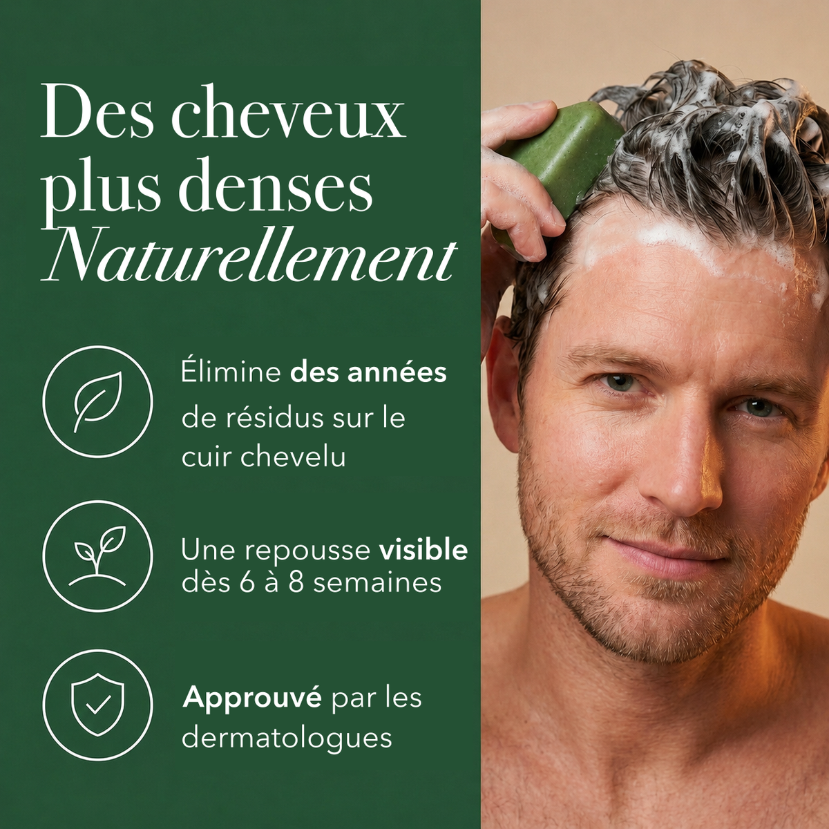 Des cheveux plus denses, naturellement