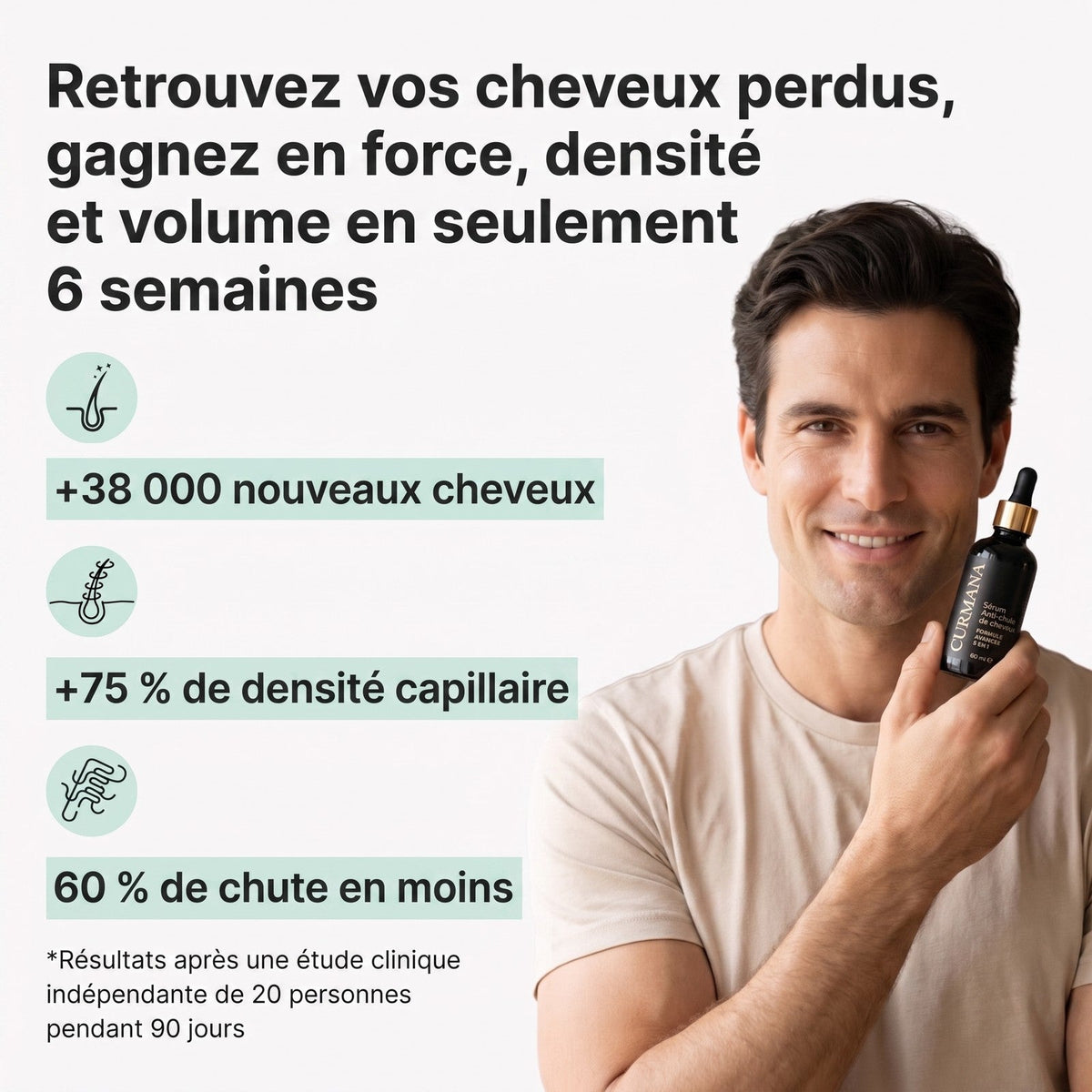 Retrouvez vos cheveux en 6 semaines