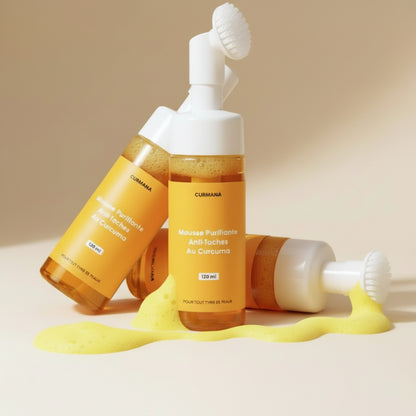 Mousse Purifiante Anti-Taches Au Curcuma